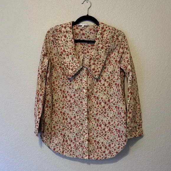 English Factory Red Floral Blouse - Picture 2 of 8